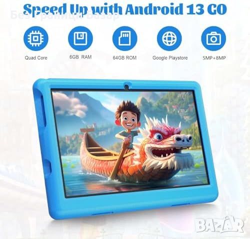 Нов Таблет за Деца 10.1" HD IPS, Android 13, Защита за Очи, 64GB, Образователен, снимка 3 - Други - 45367870