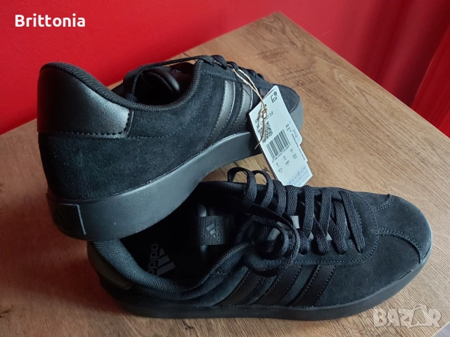 Нови кецове Adidas VL Court 3 Велур, снимка 4 - Маратонки - 53615370