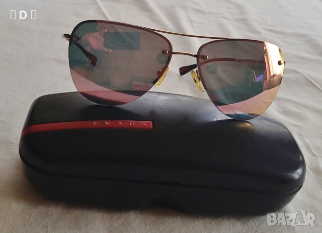 PRADA огледални оригинални очила, снимка 7 - Слънчеви и диоптрични очила - 54040319