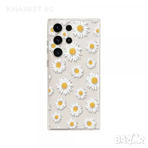 Калъф силикон ART Маргаритка за Xiaomi Redmi 13C / Прозрачен / Баркод : 3130354, снимка 1 - Калъфи, кейсове - 47064145