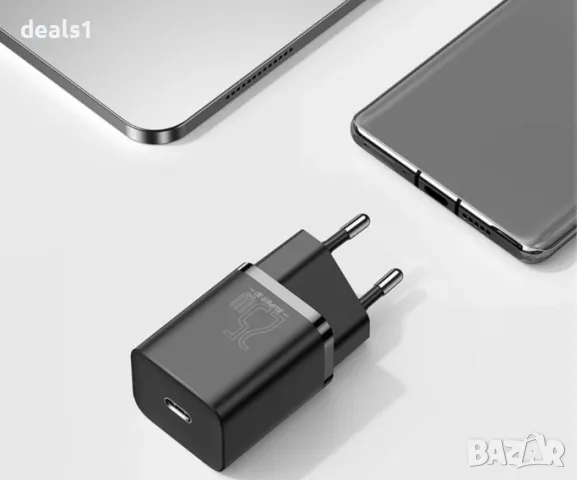 Baseus Super SI Quick Charger 1C Зарядно устройство 25W USB-C/Type-C 1M, снимка 9 - Оригинални зарядни - 49738818