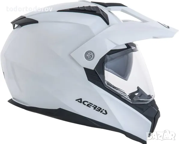 ТОП ЦЕНА Ендуро каска ACERBIS FS 606 WHITE , M 57-58см L 59-60см NEW, снимка 2 - Аксесоари и консумативи - 46829488