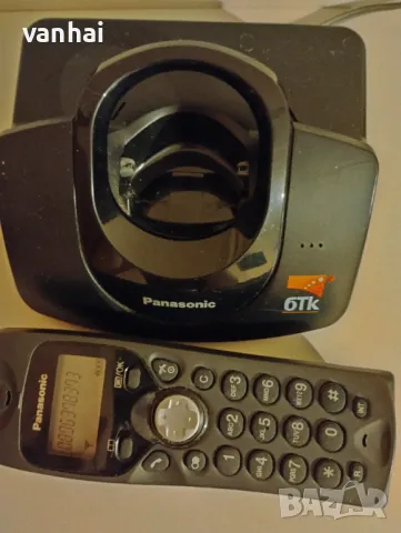 Безжичен телефон Panasonic, снимка 3 - Стационарни телефони и факсове - 49705455