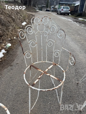 Метални Столове 6 броя, снимка 2 - Градински мебели, декорация  - 53622014