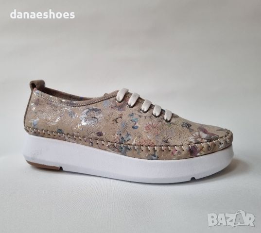 Дамски обувки от естествена кожа на цветя , снимка 3 - Дамски ежедневни обувки - 45355565