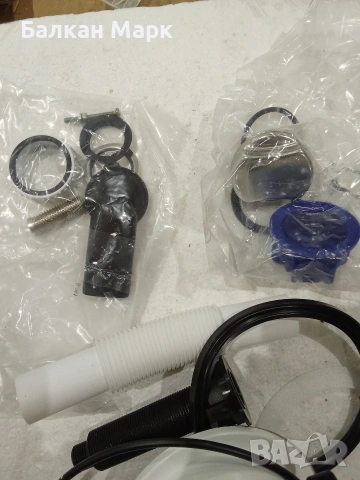 Pop-Up клапан,сифон Ø92 мм с преливник(комплект )за мивка–, снимка 3 - Мивки - 53465056