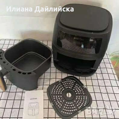 УРЕД ЗА ГОТВЕНЕ С ГОРЕЩ ВЪЗДУХ 8L НА ПОЛОВИН ЦЕНА - САМО ЗА 45€, вместо 80€., снимка 2 - Съдове за готвене - 54209173