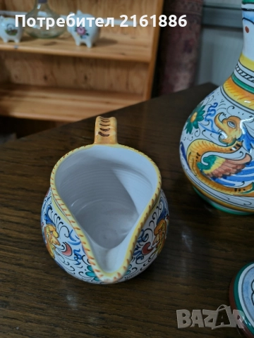 Уникален ръчно рисуван комплект керамика , снимка 10 - Декорация за дома - 51675275