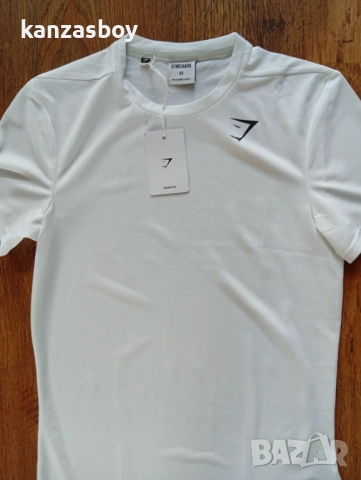 Gymshark Critical T-Shirt - Whitе- мъжка тениска р-р XS НОВА С ЕТИКЕТ, снимка 4 - Тениски - 54136590
