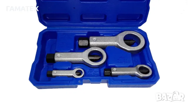 Комплект гайкоцеп 4 ч., 50227, снимка 2 - Други инструменти - 49823825