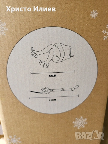 Декорация за коледна елха подвижни крака на дядо коледа или елф жена, снимка 5 - Декорация за дома - 53764354