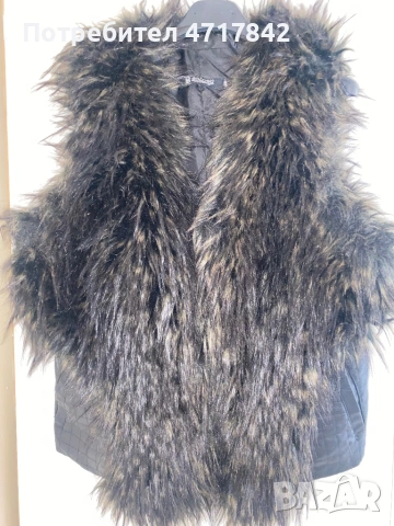 Дамски елек с плътен косъм 