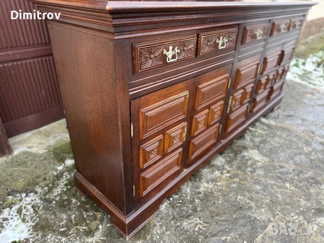 Голям дървен бюфет / шкаф – класически стил, снимка 3 - Бюфети - 53958915