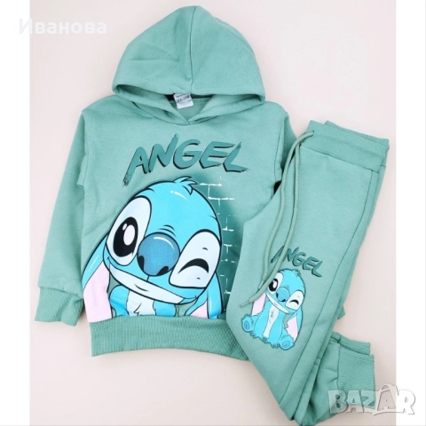 Детски Комплект за момиче с дълъг ръкав Stitch