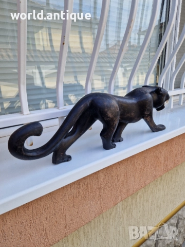 Огромна антикварна дървена фигура статуетка скулптура , снимка 5 - Статуетки - 52035459