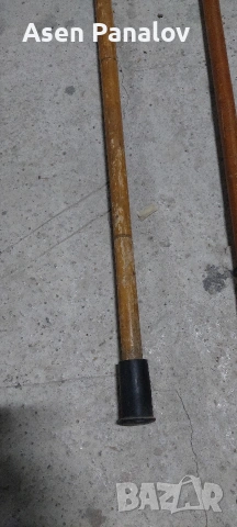 Стар дървен бастун  90см, снимка 4 - Антикварни и старинни предмети - 49613296