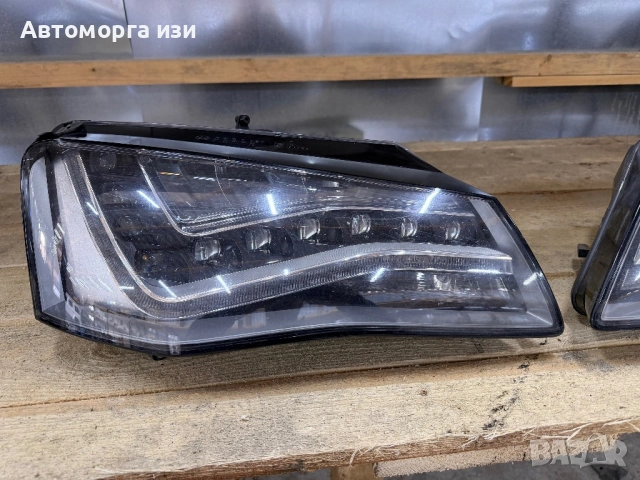  Фарове full led за Audi A8 D4 4h, Ауди  Фаровете са напълно оборудвани и се продават комплект., снимка 2 - Части - 54289155