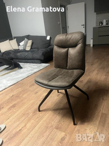 трапезни столове 46/66/88 метални крака, еко кожа и дамаска, снимка 5 - Столове - 53381999