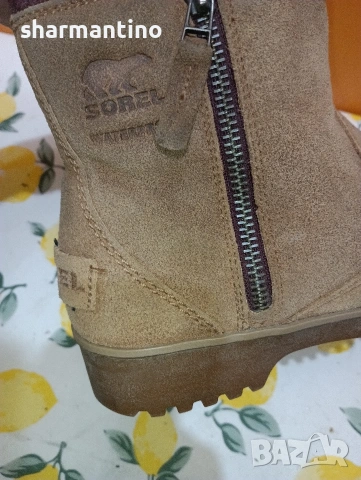 Sorel N 40 кожени боти Waterproof , снимка 5 - Дамски боти - 53356952