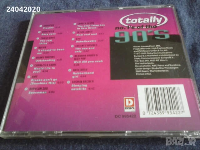 Totally No.1 of the 90's оригинален диск, снимка 2 - CD дискове - 53616311