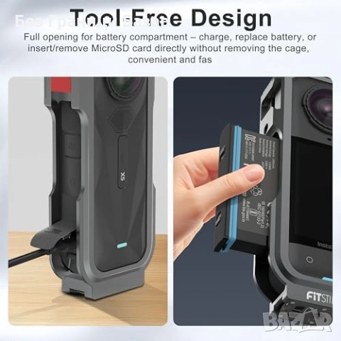 Нова За Insta360 X5 защитна рамка алуминий 70.5г + протектор лещи, снимка 7 - Чанти, стативи, аксесоари - 53692832