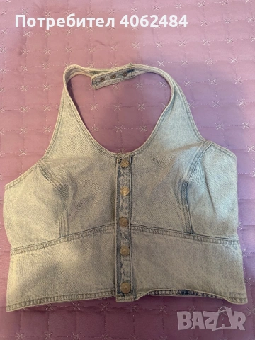 Дамски топ от деним
