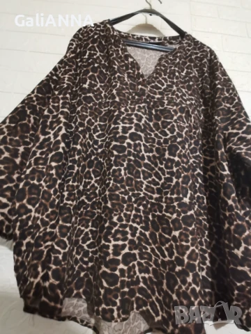 СТРАХОТНА ТУНИКА В ЕФЕКТЕН ПРИНТ 3XL-4XL, снимка 3 - Туники - 50926846