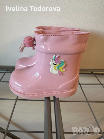 Розови детски гумени ботуши IGOR, снимка 3 - Бебешки боти и ботуши - 44940252