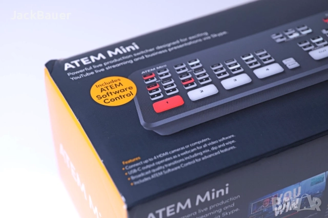 Blackmagic design ATEM Mini видео смесител за Live излъчвания, снимка 6 - Камери - 52771520