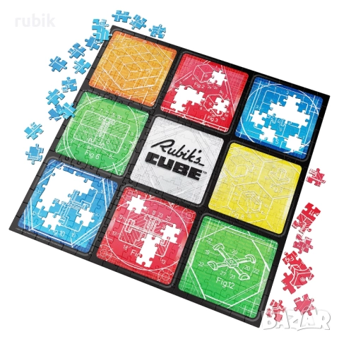 Настолен пъзел Rubik's Cube 50th Anniversary - Rubik's Logo (300 части), снимка 2 - Игри и пъзели - 51571940