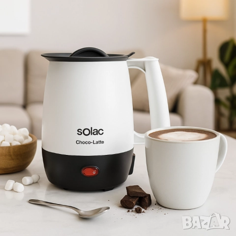 Уред за затопляне на мляко и правене на горещ шоколад Solac Choco-Latte, снимка 9 - Друга електроника - 51897048