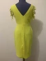 Нова Официална, елегантна рокля, цвят Лайм, марка Seres, снимка 3