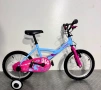 Детски велосипед С ПОМОЩНИ за момиче Btwin 16 цола/ колело, снимка 1
