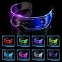 CREPUSCOLO LED очила, LED очила с козирка със 7 цвята и 5 режима, светещи, снимка 2
