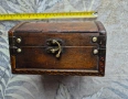 Старо английско дървено сандъче, снимка 3