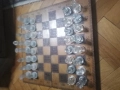 стар стъклен шах , снимка 1