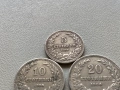 лот 5 стотинки, 10 стотинки, 20 стотинки 1906 България - 3 броя, снимка 3