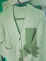 Пухкава топла Минт цвят дамска жилетка S, снимка 4