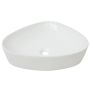 vidaXL Керамична триъгълна мивка, бяла, 50,5x41х12 см(SKU:142345, снимка 1 - Мивки - 45642311