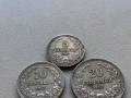 лот 5 стотинки, 10 стотинки, 20 стотинки 1913 България - 3 броя, снимка 2