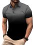 Мъжка тениска за с градиентен цвят, голям размер, снимка 1 - Тениски - 45654671