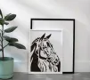 5 вида Кон коне стенсил шаблон за спрей за торта украса Scrapbooking, снимка 3