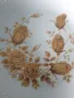 2бр Bareuther Бавария стара немска пиедестална порцеланова чиния-купа-фруктиера-ваза, снимка 3