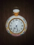 Стар бутиков часовник, авторска ръчно рисувана керамика, снимка 3