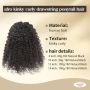 Нова черна конска опашка човешка коса щипка за удължаване прическа жени, снимка 2