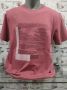 Saviola- тениска цвят корал, с щампа, фин памук 100%, снимка 1 - Тениски - 45416917
