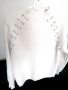 Бяла плетена блуза, снимка 1 - Блузи с дълъг ръкав и пуловери - 45480716