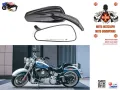 МОТОЦИКЛЕТНИ МЕТАЛНИ ЧЕРНИ  ОГЛЕДАЛА ЗА CUSTOM,CHOPPER,CRUISER., снимка 1
