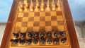 Дървена кутия за шах и табла., снимка 1 - Други спортове - 45368250