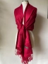Червен шал от кашмир, коприна, пашмина/ различни видове, снимка 5